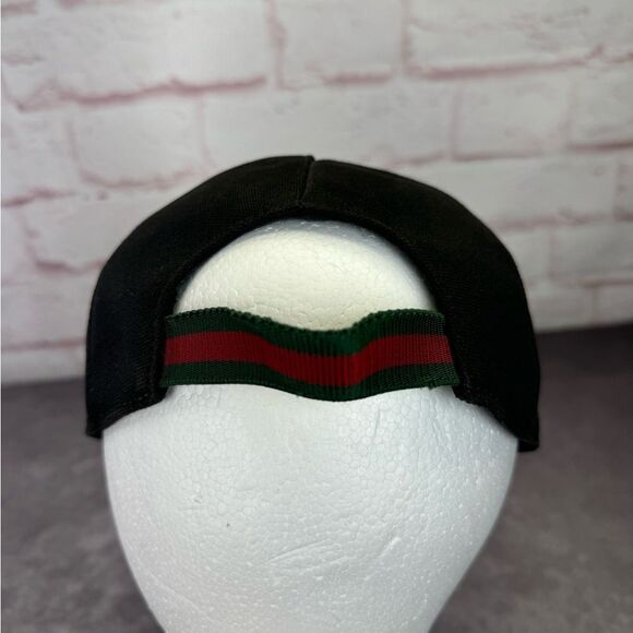 Authentic Gucci Gg Interlocking Web Logo Black Baseball Cap Hat - Picture 5 of 13